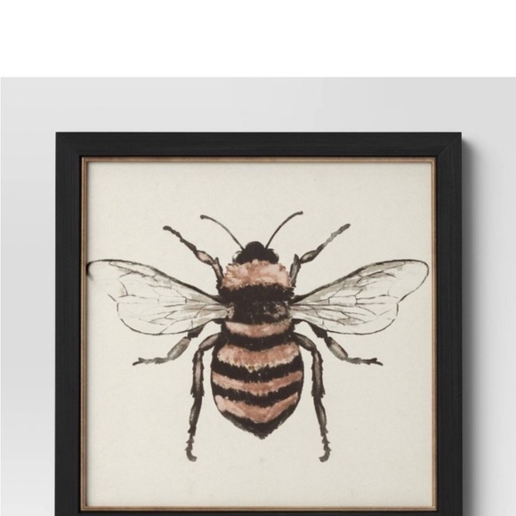 THRESHOLD 3pc Bees Framed Wall Canvases  -12x12 - Picture 5 of 5